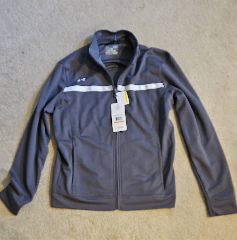 Under Armour Women's Charcoal Full-Zip Performance Jacket